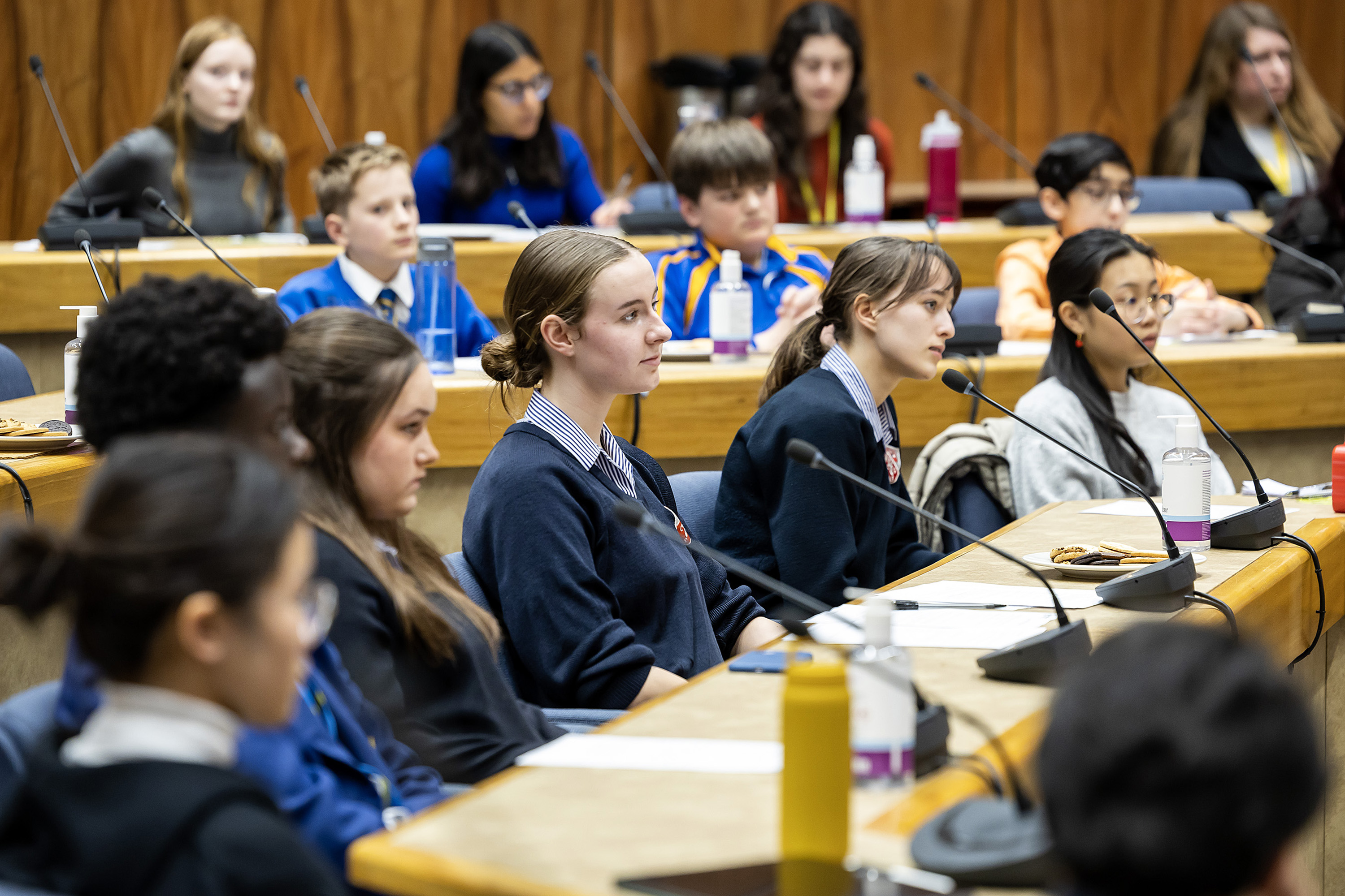 Young people attending Wokingham's youth politics event